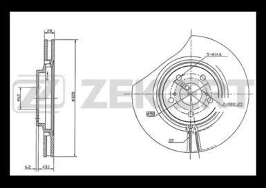 Тормозной диск (ZEKKERT: BS-5460)