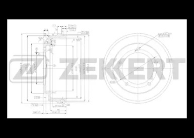 Тормозный барабан (ZEKKERT: BS-5463)