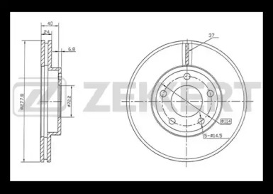 Тормозной диск (ZEKKERT: BS-5467)