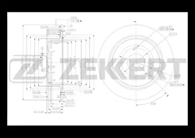 Тормозной диск (ZEKKERT: BS-5468)