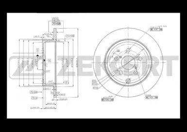 Тормозной диск (ZEKKERT: BS-5473)