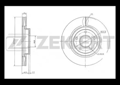 Тормозной диск (ZEKKERT: BS-5482)