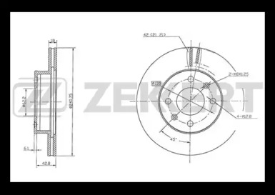 Тормозной диск (ZEKKERT: BS-5485)