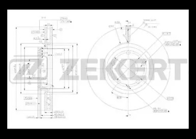 Тормозной диск (ZEKKERT: BS-5488)