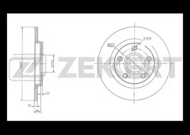 Тормозной диск (ZEKKERT: BS-5492)