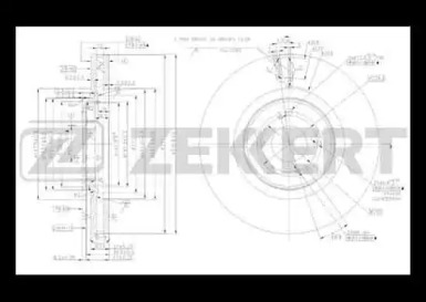 Тормозной диск (ZEKKERT: BS-5495)