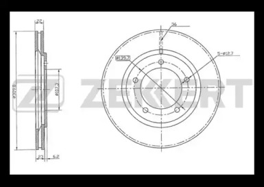 Тормозной диск (ZEKKERT: BS-5496)