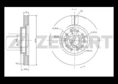 Тормозной диск (ZEKKERT: BS-5498)