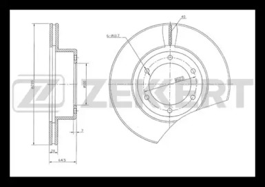 Тормозной диск (ZEKKERT: BS-5501)