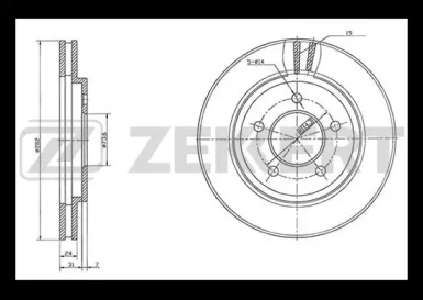 Тормозной диск (ZEKKERT: BS-5503)