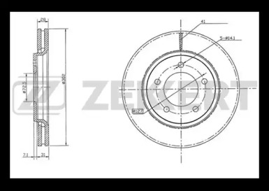 Тормозной диск (ZEKKERT: BS-5505)