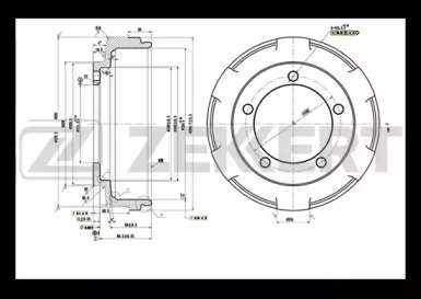 Тормозный барабан (ZEKKERT: BS-5514)