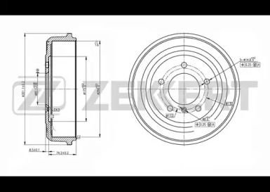 Тормозный барабан (ZEKKERT: BS-5520)