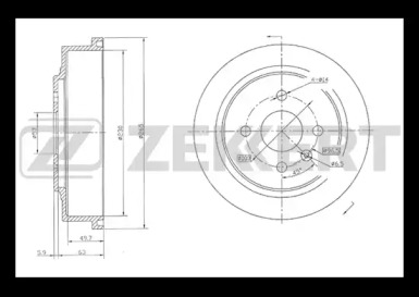 Тормозный барабан (ZEKKERT: BS-5529)