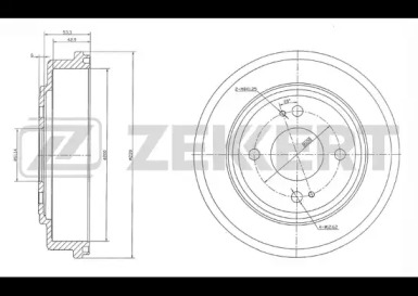 Тормозный барабан (ZEKKERT: BS-5540)