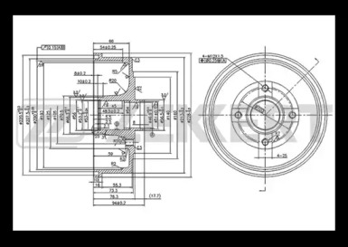 Тормозный барабан (ZEKKERT: BS-5544)