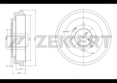 Тормозный барабан (ZEKKERT: BS-5547)