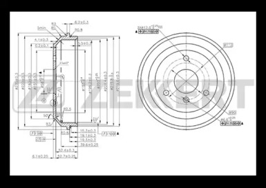 Тормозный барабан (ZEKKERT: BS-5569)