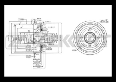 Тормозный барабан (ZEKKERT: BS-5571)