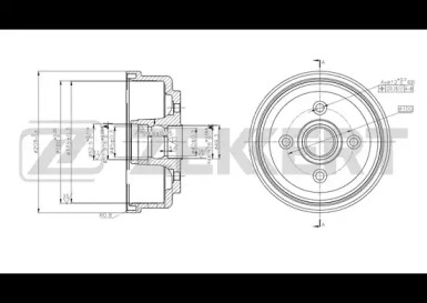 Тормозный барабан (ZEKKERT: BS-5575)