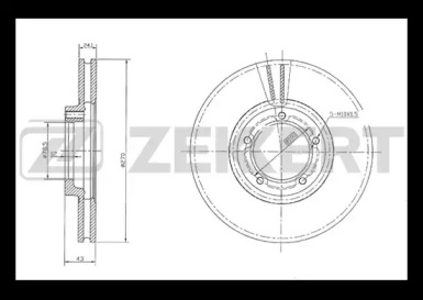 Тормозной диск (ZEKKERT: BS-5597)