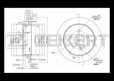 Тормозной диск (ZEKKERT: BS-5606)