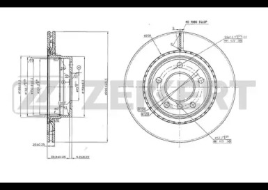 Тормозной диск (ZEKKERT: BS-5609)