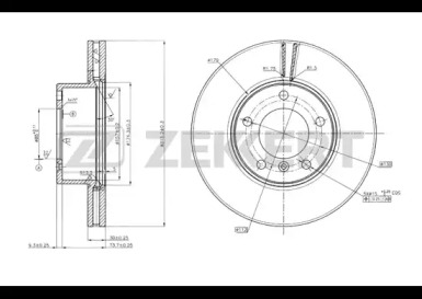 Тормозной диск (ZEKKERT: BS-5614)