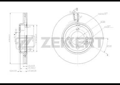 Тормозной диск (ZEKKERT: BS-5623)