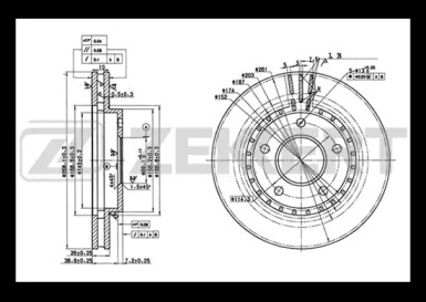 Тормозной диск (ZEKKERT: BS-5650)