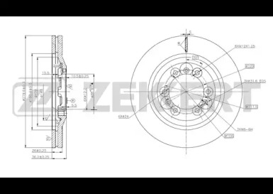 Тормозной диск (ZEKKERT: BS-5671)