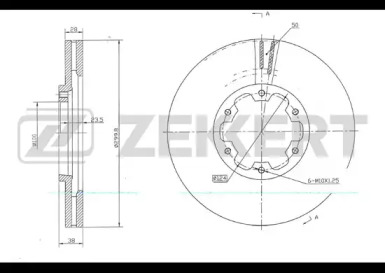 Тормозной диск (ZEKKERT: BS-5696)