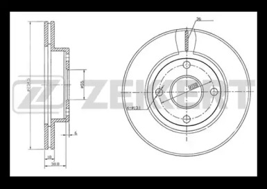 Тормозной диск (ZEKKERT: BS-5705)