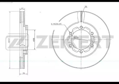 Тормозной диск (ZEKKERT: BS-5734)