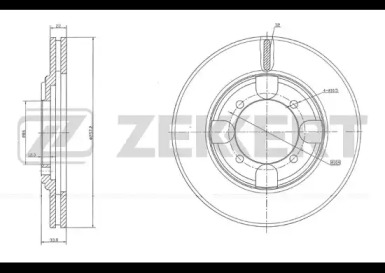 Тормозной диск (ZEKKERT: BS-5745)