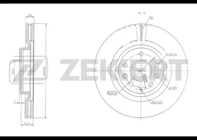 Тормозной диск (ZEKKERT: BS-5746)