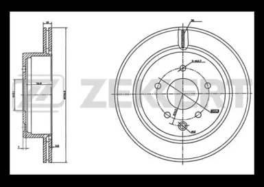 Тормозной диск (ZEKKERT: BS-5747)