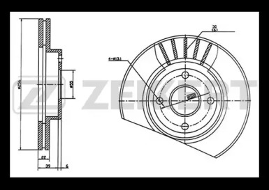 Тормозной диск (ZEKKERT: BS-5749)