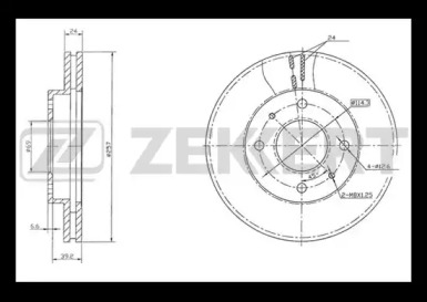 Тормозной диск (ZEKKERT: BS-5757)