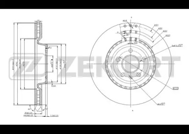 Тормозной диск (ZEKKERT: BS-5781)