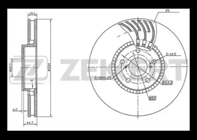 Тормозной диск (ZEKKERT: BS-5782)