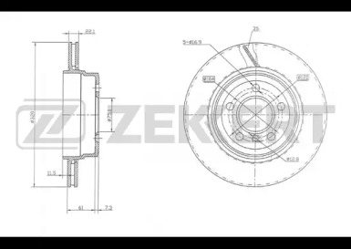 Тормозной диск (ZEKKERT: BS-5783)