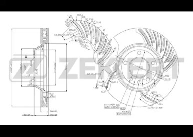 Тормозной диск (ZEKKERT: BS-5784)