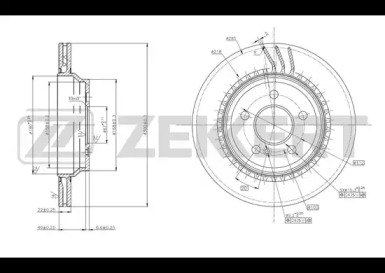 Тормозной диск (ZEKKERT: BS-5786)