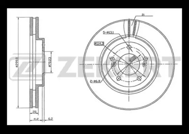 Тормозной диск (ZEKKERT: BS-5797)