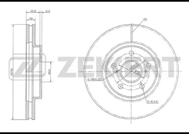 Тормозной диск (ZEKKERT: BS-5804)