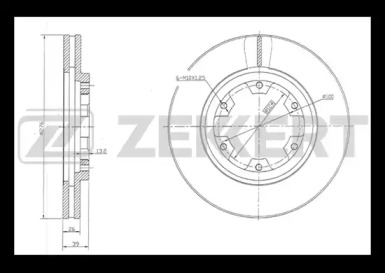 Тормозной диск (ZEKKERT: BS-5815)