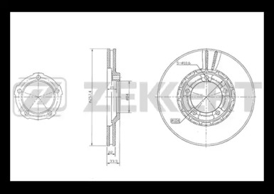 Тормозной диск (ZEKKERT: BS-5816)