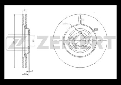 Тормозной диск (ZEKKERT: BS-5822)