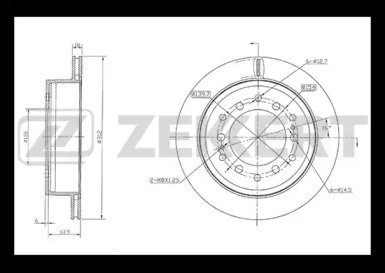 Тормозной диск (ZEKKERT: BS-5826)